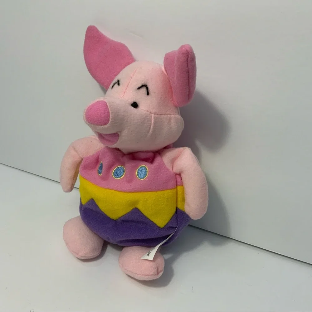 Disney Store Winnie the Pooh Easter Egg Outfit Piglet 8” Mini Bean Bag Plush Toy - Picture 3 of 7